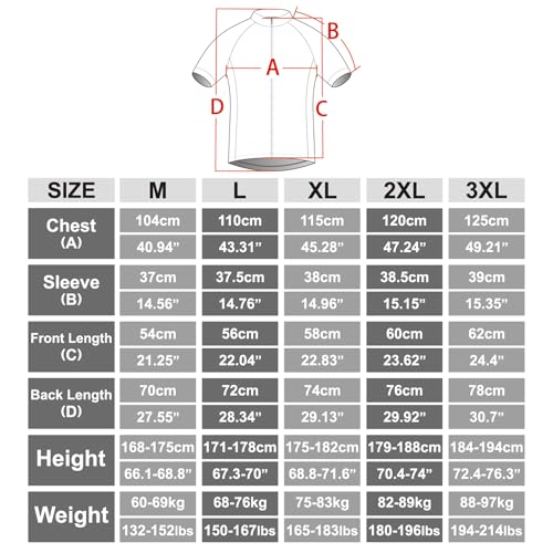 X-TIGER Camisetas de Ciclismo para Hombre Camiseta Corta Top de Ciclismo Jerseys de Ciclismo Ropa de Ciclismo Mountain Bike MTB Shirt - imagen 8