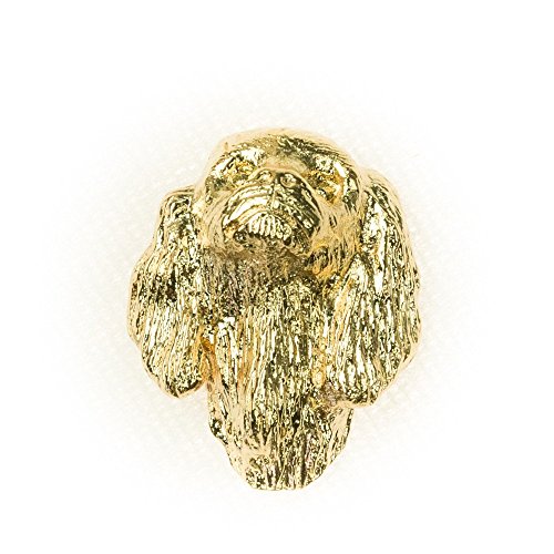 Broche King Charles Spaniel en or 22 carats : un bijou durable qui ne ternit pas