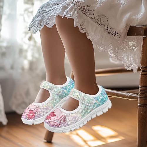 Girls Dress Shoes Mary Jane Flats Round Toe Ballet Flats School Wedding Party Shoes for Little Kid/Big Kid2