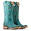 Turquoise Sueded Caiman Belly