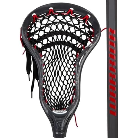 Warrior Burn Next Complete Lacrosse Stick, Attack, 2024 Model (Black/Red) Cover