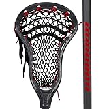 Warrior Burn Next Complete Lacrosse Stick, Attack, 2024 Model (Black/Red)