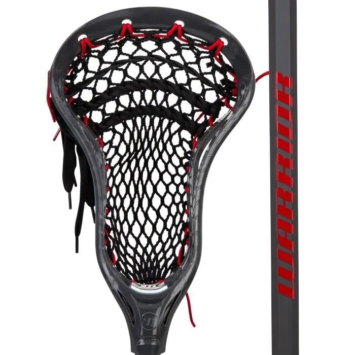 Warrior Burn Next Complete Lacrosse Stick, Attack, 2024 Model (Black/Red)