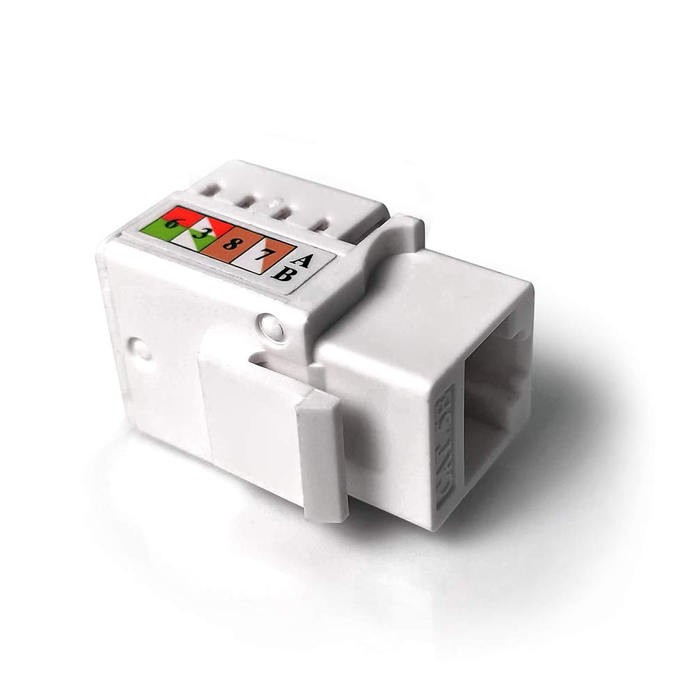 PlusCable Keystone RJ45 LA-K51 branco CAT5E Angulação de 90Graus