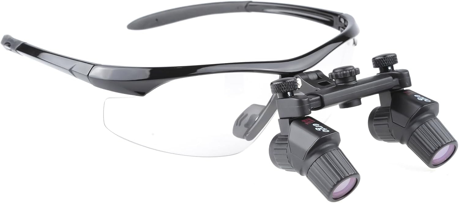3.0X/4.0X/5.0X/6.0X - Lupas ergonómicas ultraligeras binoculares ajustables (4.0X)