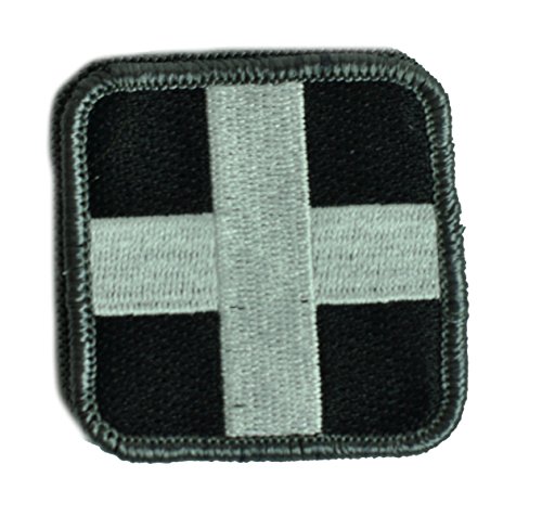 Medic Cross Tactical Patch - Black & White