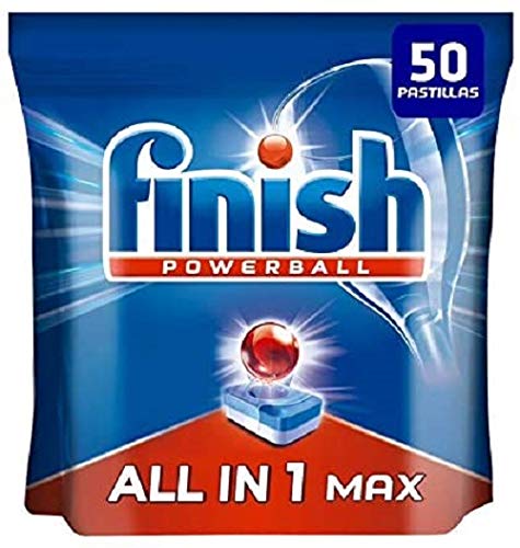 Finish Powerball All in 1 Max - Pastillas para el lavavajillas todo en 1 - formato 50 unidades