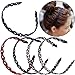 Produktbild REYOK 5 Stück Böhmisches Stirnband Elastisches Metal Spring Wave Haarband Stoff-Art-Haarreif AdorableWelle Metall Stirnband Metall Haarband Spring Wave Haarband für Frauen