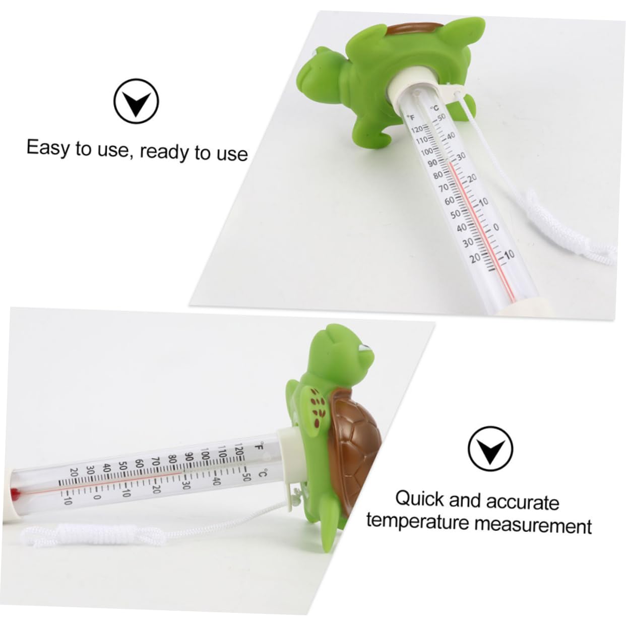 Toddmomy 2 Pezzi Termometro Galleggiante per Set da Flamingo per Spa e Bagnetti Misurazione Precisa Fahrenheit Design e Facile da Usare