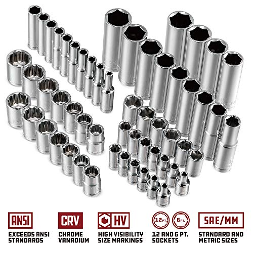 Powerbuilt Alltrade 642452 Auto Mechanics Service Set, 80 Piece - Image 5