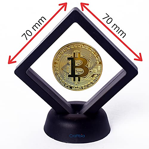 Craftbia® Bitcoin Coin with Display Item Case, Cryptocurrency Coin, in Protective Case As Well As Stand,Perfect for Home or Office Decoration| BTC... - Image 3