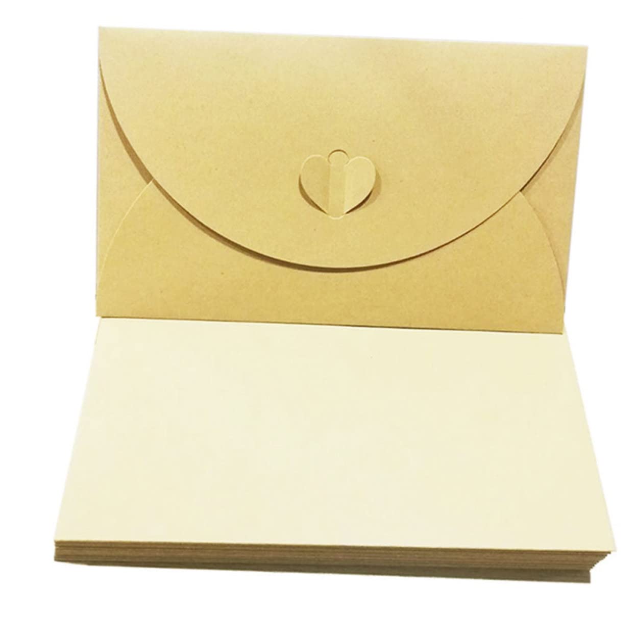 DOITOOL 100Pezzi Buste Carta Vintage con Chiusura per Te Buste Ecologiche e Biodegradabili per Regali e Conservazione