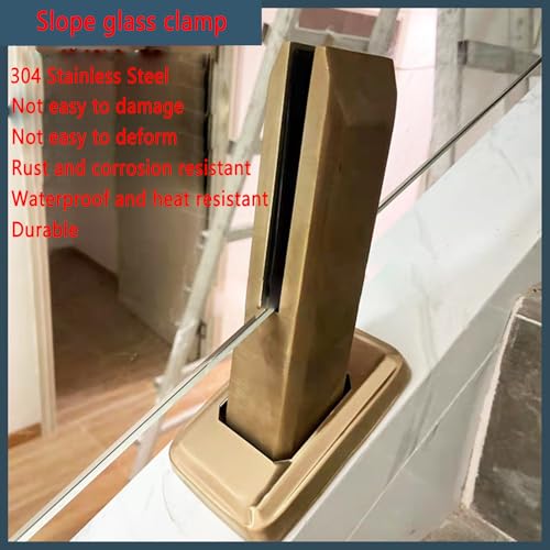 Black Glass Railing Spigots, 304 Stainless Steel Pool Fence Spigot Clamp For Steps, Balconies, Staircases, Decks, Patio Stairs, Home Garden Railing Post Clamps,10 pieces - Image 6