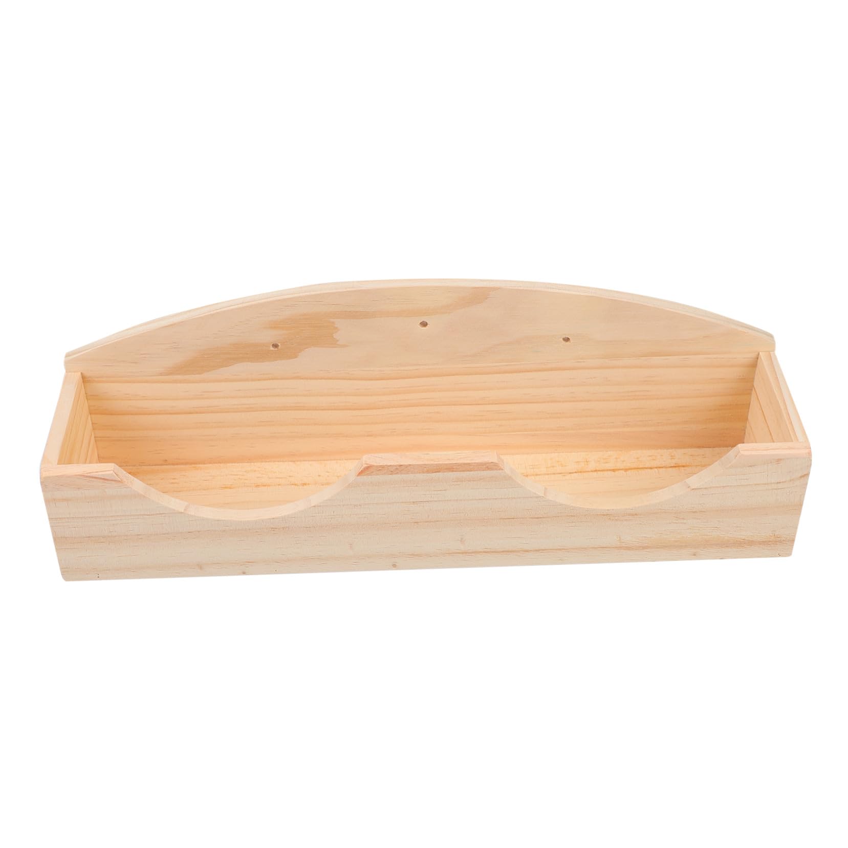Outanaya Holz Futterstation für Kleintiere Feeder mit Gras Halterung Kaninchen Meerschweinchen Futterkorb Hygienisch und Platzsparend für Käfig und Stall