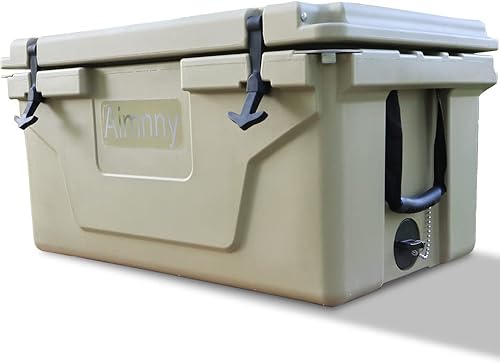 HomVent Cofre de hielo de 65 cuartos de galón, caja de hielo portátil con ruedas y asa, caja de hielo para exteriores, para playa, bebida, bebida,