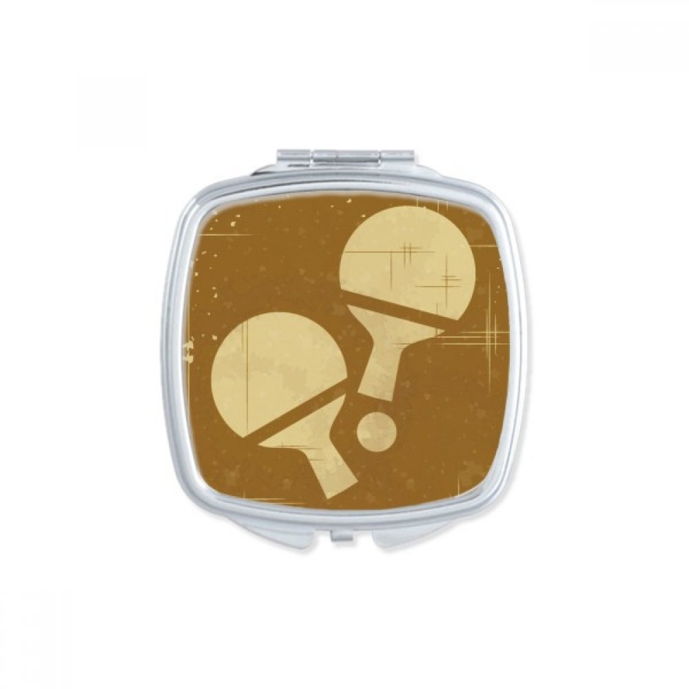 Miroir de maquillage portable bleu carré fini les miroirs encombrants