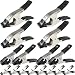 Wellmax 16PC Metal Spring Clamps Set, Heavy Duty Clips for Clamp Woodworking and Backdrops, 8pc 2 inch, 4pc 4 inch and 4pc 6 inch
