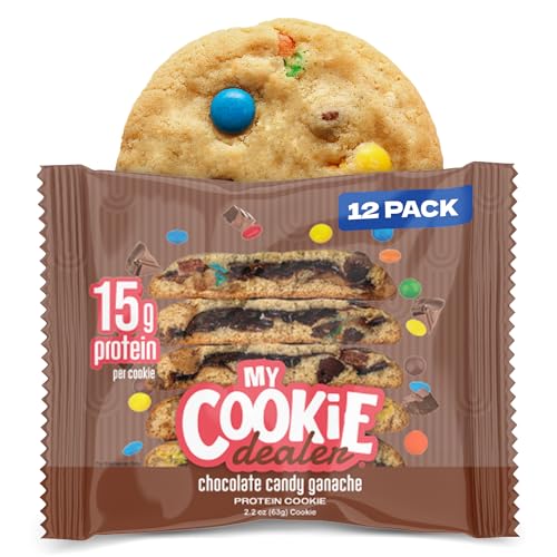 My Cookie Dealer Protein Cookies, Chocolate Candy Ganache (2.2oz, Pack