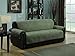 Quilted Micro Suede Pet Dog Couch Sofa Furniture Protector Cover, Kashi, 5 Colors, 3 Sizes (Sofa 110" X 71", Sage)