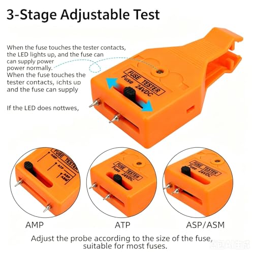 Extractor de fusibles y herramienta detectora automotriz ATC ATM 3