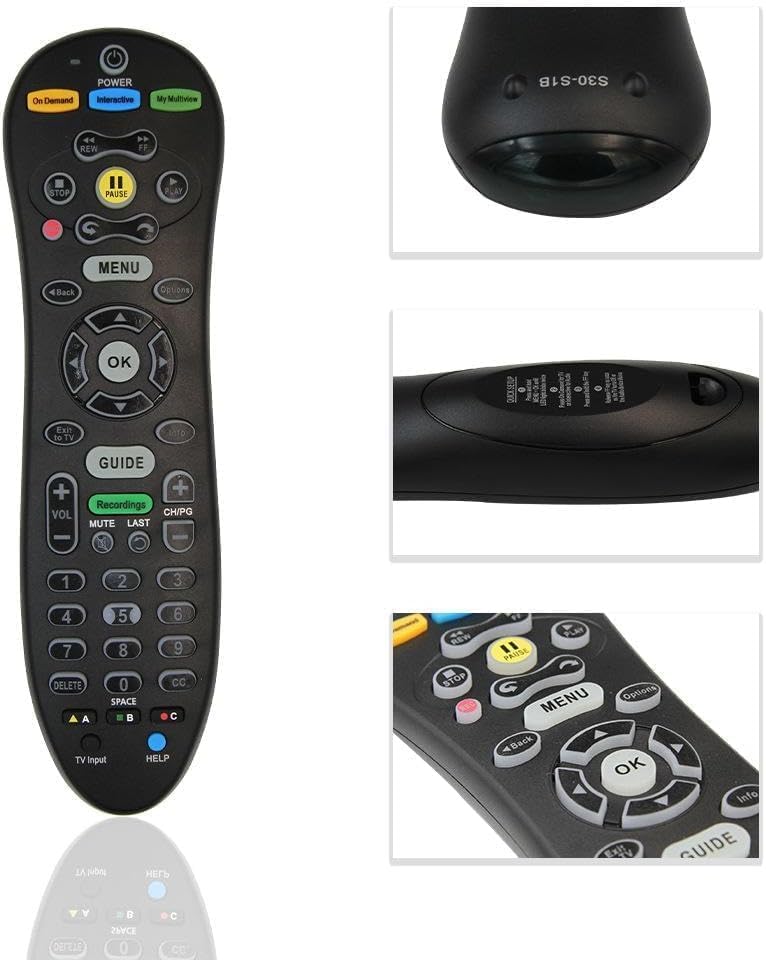 S30-S1B Universal Replacement Remote Control for ATT Uverse TV Receivers, Multi Function Digital Controls | Easy Setup, 2 Years Warranty image 5