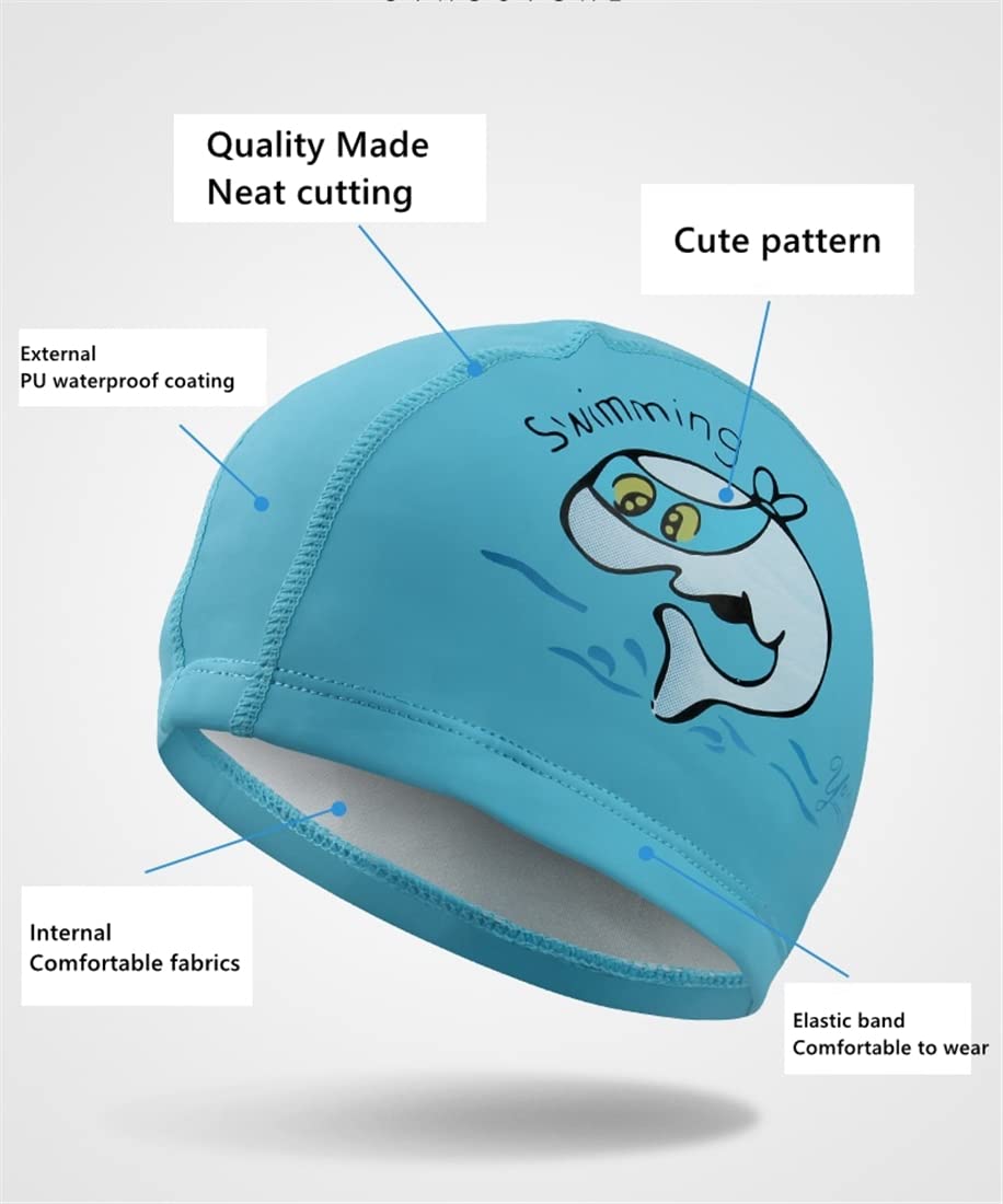 Flyorigin Swimming Cap Kids, Boys And Girls Swimming Caps,Toddler, Children, Kids Waterproof Bathing Swim Cap Aged 3-10 - Image 3