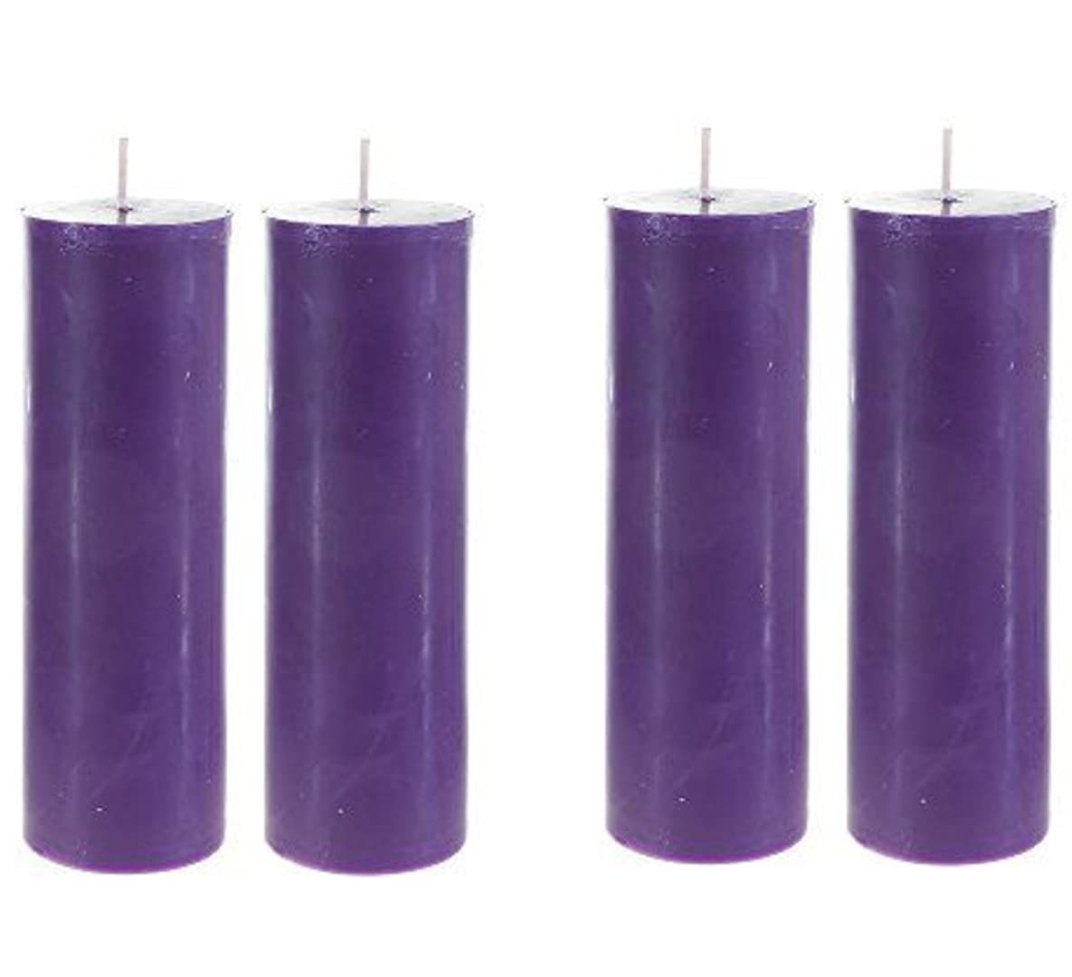 SapiS Pure Wax Unscented Pillar Candles (1.5X4 Inches) | Home Decoration Candles | Diwali Candle | Birthday Candle | Valentines Candle | New Year Candle | 15 Hours Burn | Set of 4 (Purple) (B08VL45PWP) Amazon Price History, Amazon Price Tracker