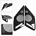 Jogon Carbon Fiber Side Door Speaker Cover Trim for Chevrolet Corvette C8 Z06 Z51 Stingray 2020 2021 2022 2023 2024 Interior Audio Horn Frame Sticker (Glossy Black)