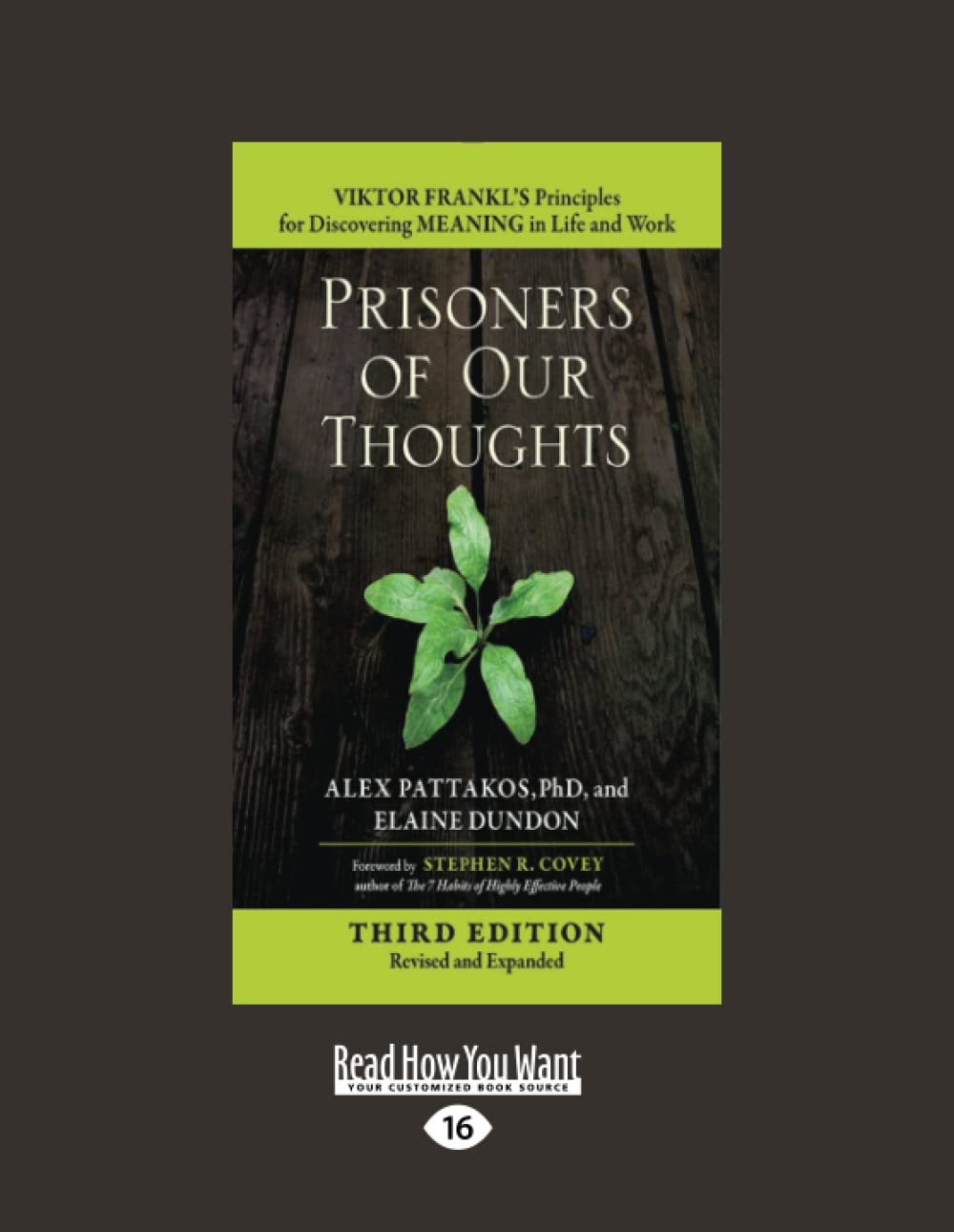 Prisoners of Our Thoughts: Viktor Frankl's Principles for Meaning in Life and Work