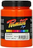 Permaset Aqua - Tinta para serigrafía textil (300 ml, ecológica, color naranja)