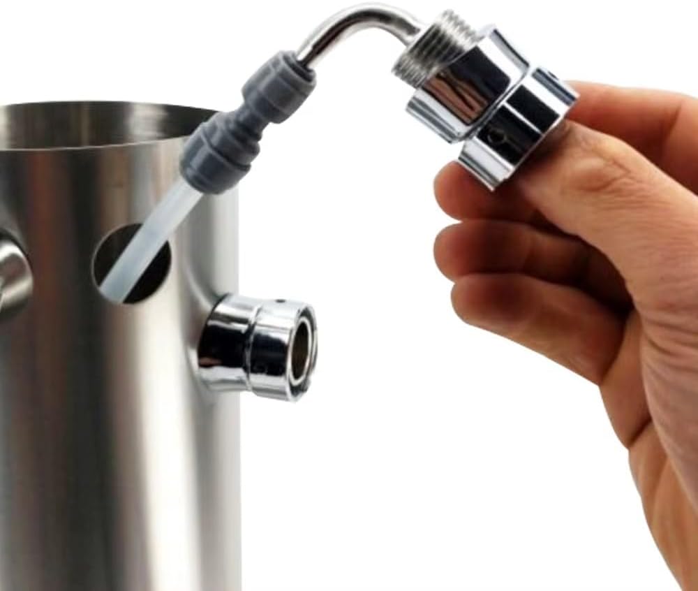 4 Hole Stainless Steel Barrel Kit for Kegerator, SS Short Shanks & Black Handles, Home Brew Beer Dispensing System (No Taps Included)