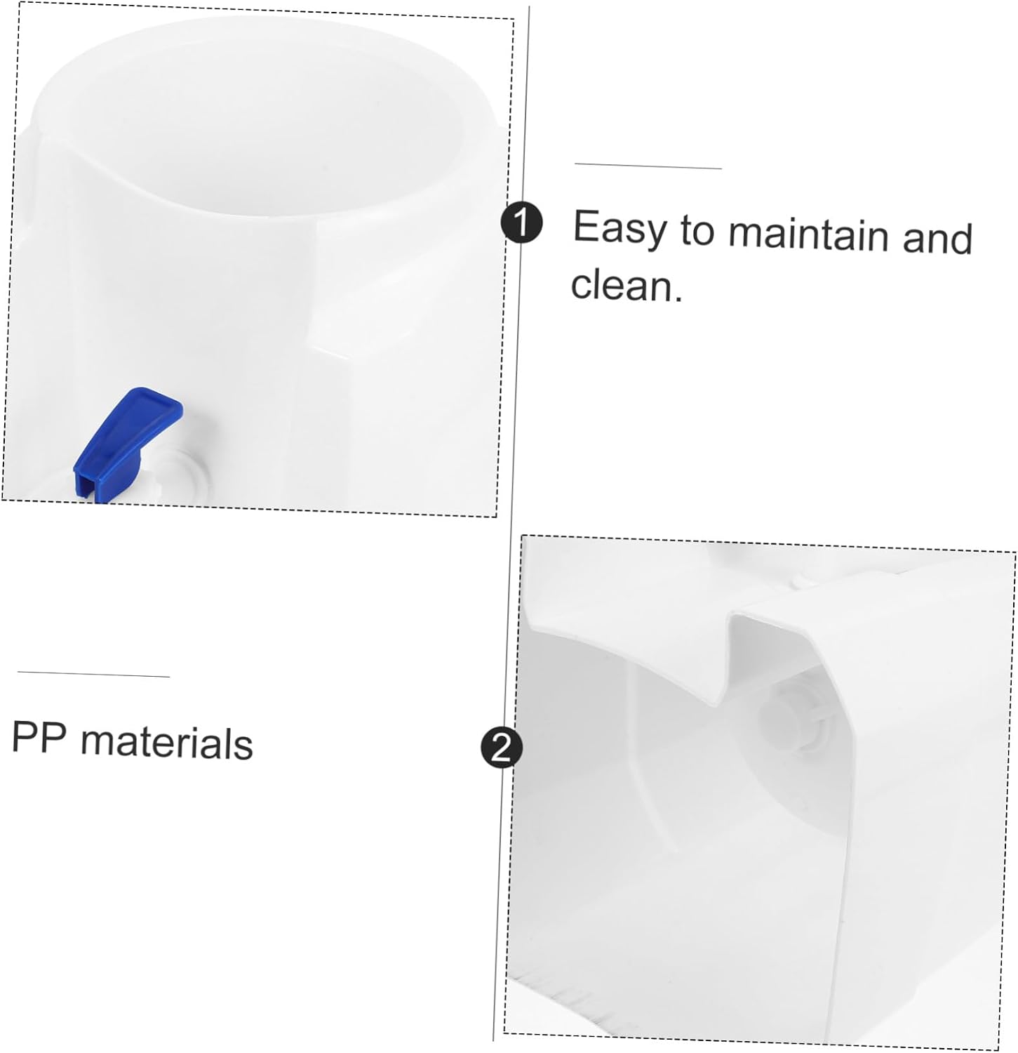Gadpiparty Portable Cold Water Dispenser for Countertop Bottled Water with PP Material Sturdy Design for Home Office Apartment Use