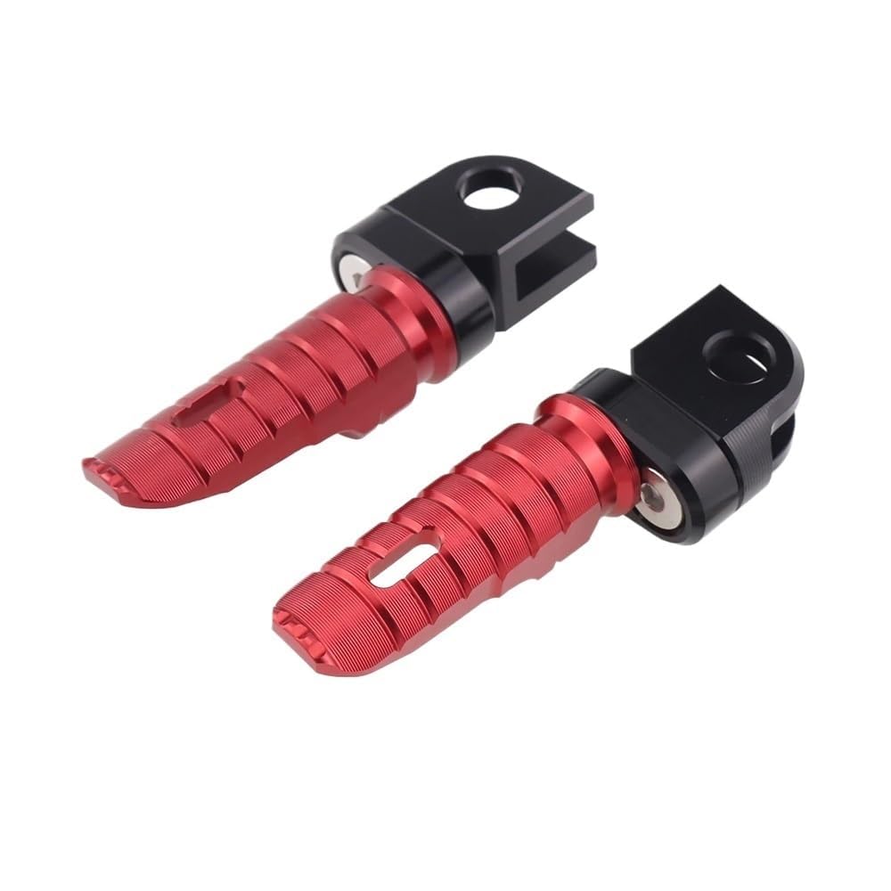 EOEIIQXZJXG Motorcycle Footrest Pegs, for SUZUKI GSX-S125/150 2017-2021 Rider Passenger Footrest CNC aluminum Non-slip Pegs Footstool,E-normal