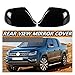 Pair Car Rear View Side Wing Mirror Compatible For VW Amarok V6 2H S1 S6 S7 Pickup 2011-2020 Replacement Rearview Cover Cap Carbon Black(Glossy Black)
