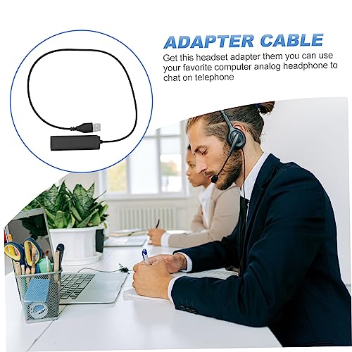 Uonlytech Pc Cabo adaptador Cabo Conversor USB RJ Adaptador USB para Headset Adaptador USB para Tele