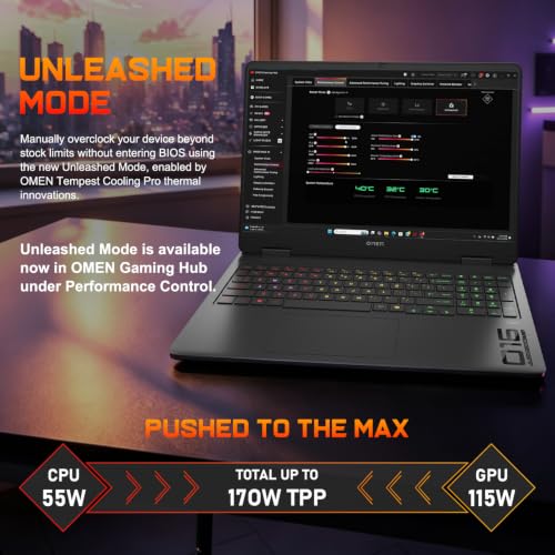 Image of HP Omen 16 inch 240Hz Ryzen 9 8940HX & 5060 Gaming Laptop, 64GB DDR5 + 4TB SSD