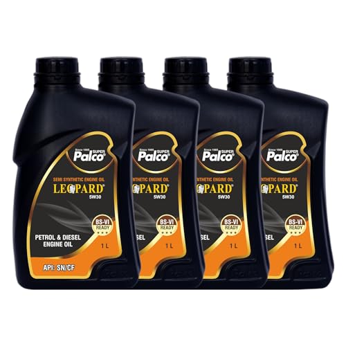 Image of PALCO LEOPARD 5W30 Engine Oil for Car 1L (Pack-4)| Engine Oil for Petrol & Diesel Cars