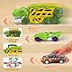 Aoskie Dinosaurier Spielzeug LKW für Jungen ab 3 4 5 6 7 8 Jahren, 2-in-1 T-Rex Transporter Auto, Spielzeugtruck mit 6 Rückzieh-Dinoautos & Dinofiguren, Geschenk für Kinder