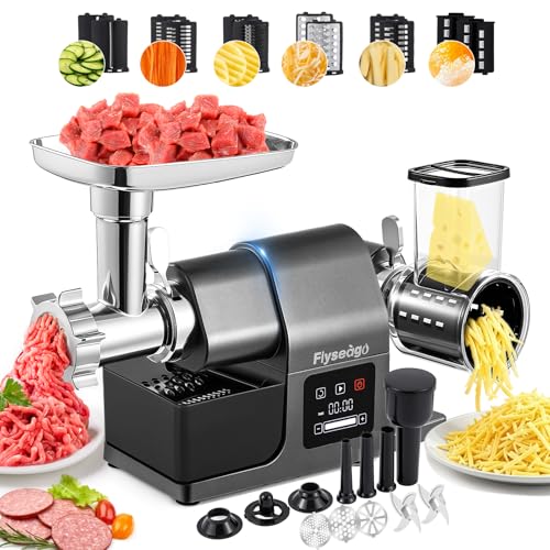 Flyseago Multifunctional Meat Grinder Electric 3200w Digital Touch Control Commercial