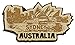 Printtoo Hoelzernes Australien Sydney Geschenk eingraviert Kuehlschrankmagnet Souvenir Collectibles