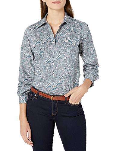 Cinch Women's Printed Long Sleeve Shirt, Trade Winds, XS