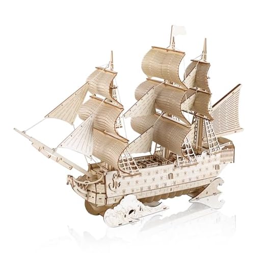 comfoyar 3D Puzzle Schiff, Holzmodelle Bausätze Erwachsene, Modellbau Set Holz, Kreativer DIY Bastelset für Dekoration, Weihnachten Geburtstag Männer Frauen, Sailing Ship