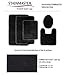 STAINMASTER TruSoft Luxurious Bath Toilet Lid Rug, Standard Lid Black Pepper