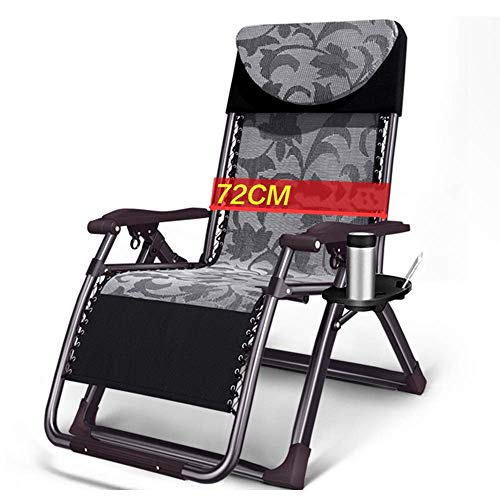 Chaise zéro gravité pliable et élargie pour camping et bureau
