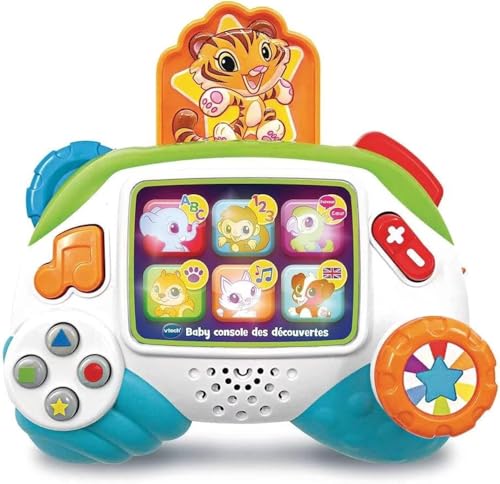 VTech - Baby Console des Découvertes, La Première Console De Bébé, Dès 9 Mois - Contenu en Français