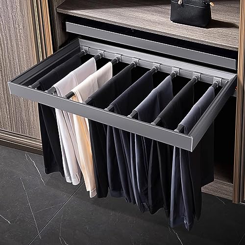 Armoire à pantalons coulissante en métal largeur réglable gain de place 30kg