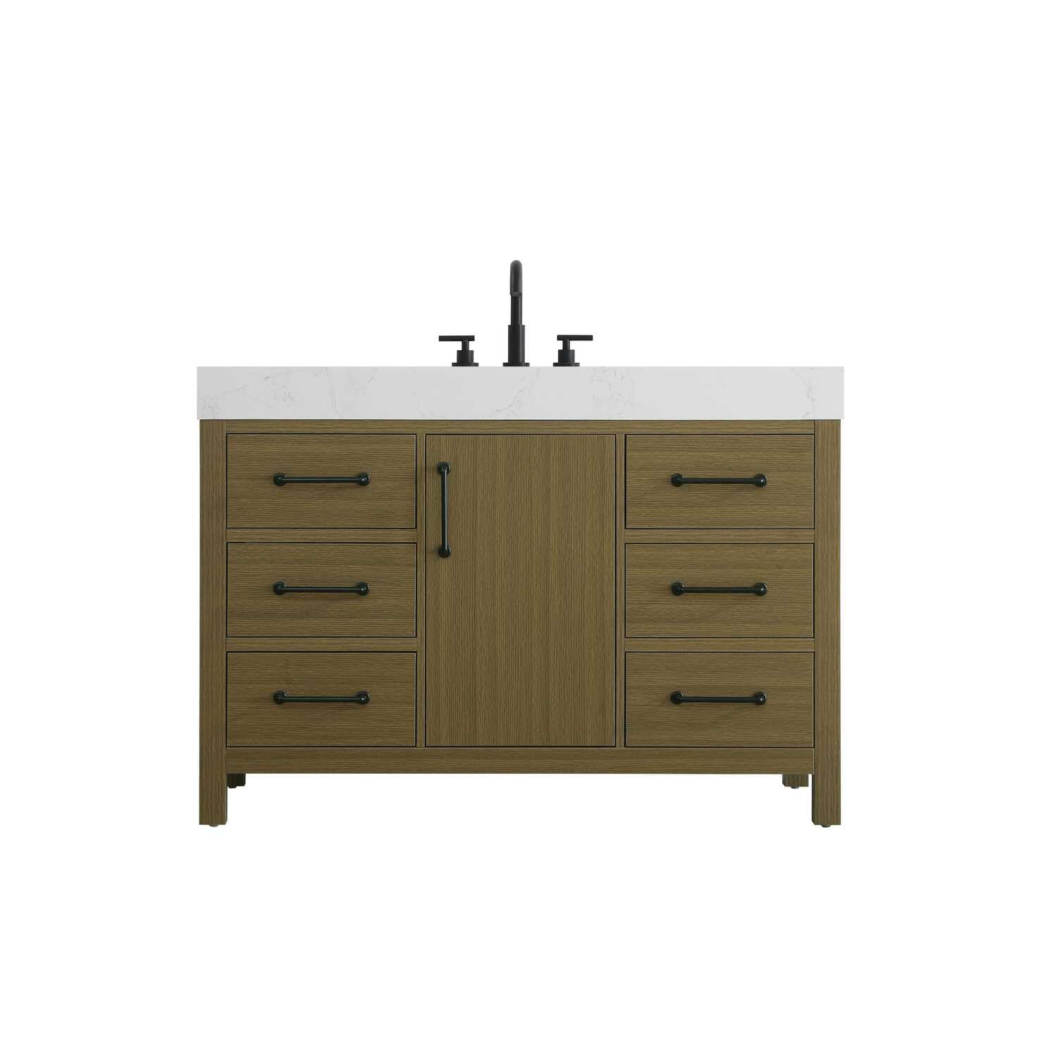 Elegant Kitchen and Bath 48" Single Bathroom Vanity in Chestnut Brown by Elegant Lighting – unspecified, Wood, Chestnut Brown, Model VF60648MCB