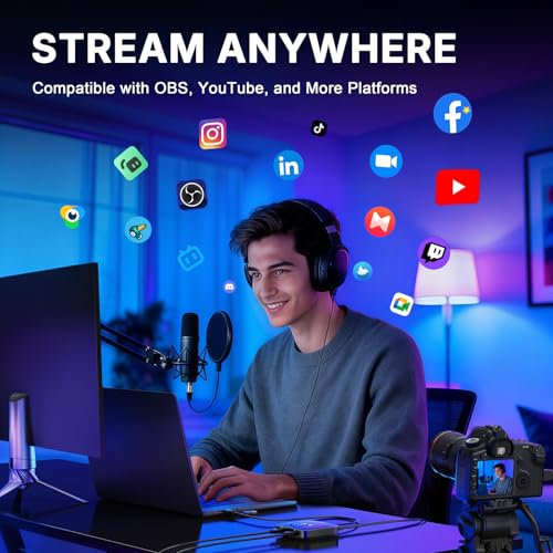 PORTTA DX20R HDMI Video Capture Card, Stream & Record in 4K 60Hz with Ultra-Low Latency, Passthrough for 1080p@240Hz & 2K@120Hz, USB 3.0 to PC, Support HDR, VRR, Compatible with PS5, Xbox, OBS - Image 7