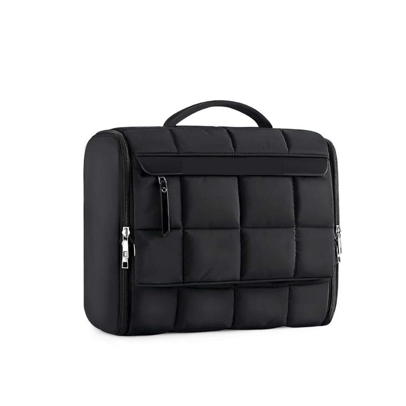 Porta Trucchi Pochette Trucchi Borsa da toilette da viaggio Borsa da toilette sospesa da donna con manico Borsa for cosmetici Trousse Trucchi Donna(Black)