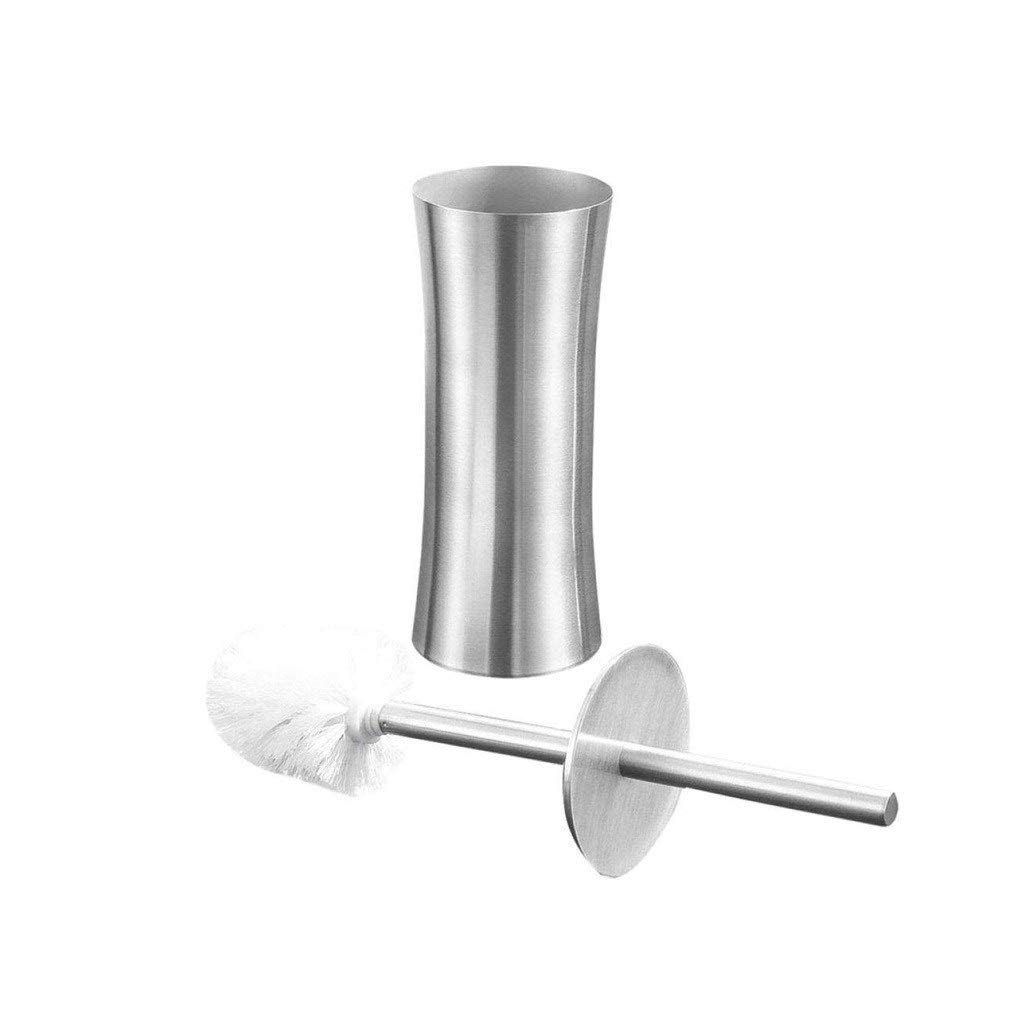 Brosse toilette en acier inoxydable et support compact pour salle de bains